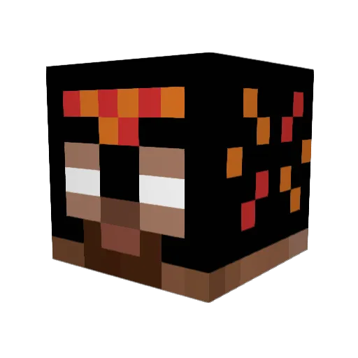 Alonana Minecraft avatar head, 3D render
