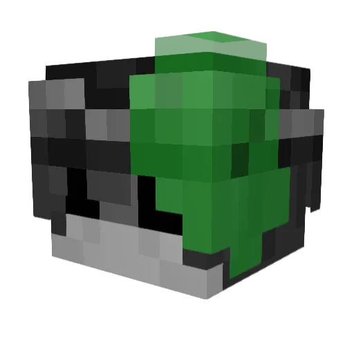 AloneOzz Minecraft avatar head, 3D render