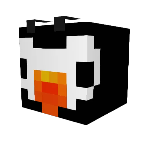 AloneStand Minecraft avatar head, 3D render