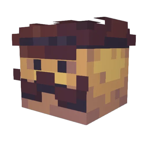 AloneWithKevin Minecraft avatar head, 3D render