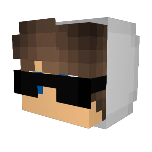 Alonegamer5233 Minecraft avatar head, 3D render