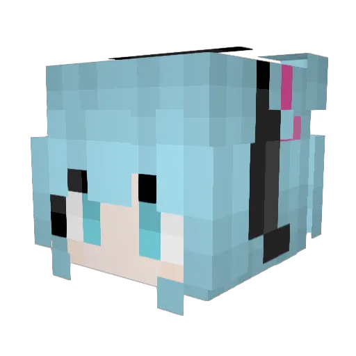 Alonelysong Minecraft avatar head, 3D render