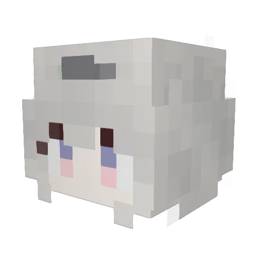 Alonelytraveler Minecraft avatar head, 3D render