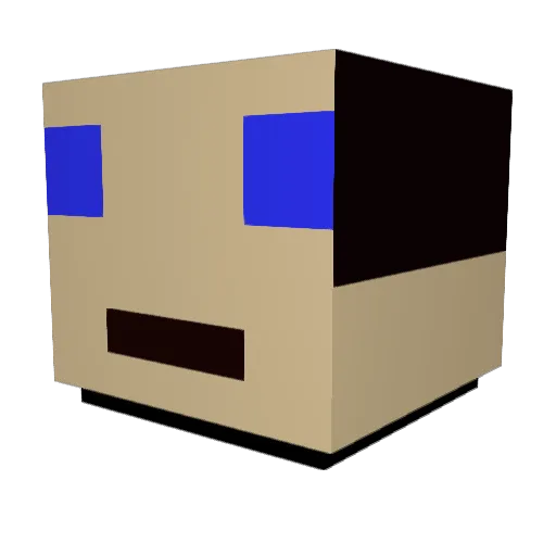 Along726 Minecraft avatar head, 3D render