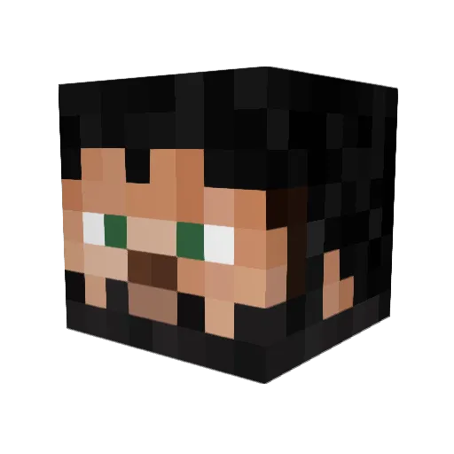 AlonsoFriki13 Minecraft avatar head, 3D render