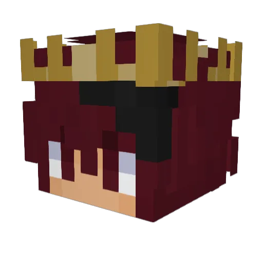 Alonzhy Minecraft avatar head, 3D render