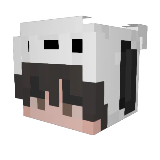 Alooeeee Minecraft avatar head, 3D render