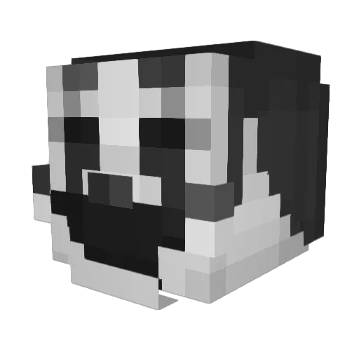 Alook1 Minecraft avatar head, 3D render