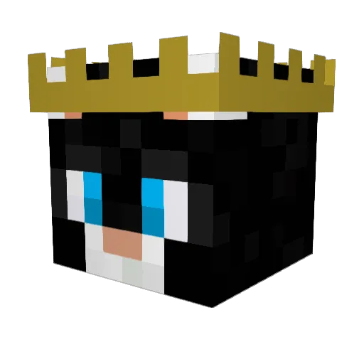 Aloom Minecraft avatar head, 3D render