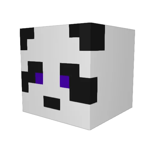 Alopex__ Minecraft avatar head, 3D render