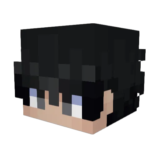 Alorsche Minecraft avatar head, 3D render
