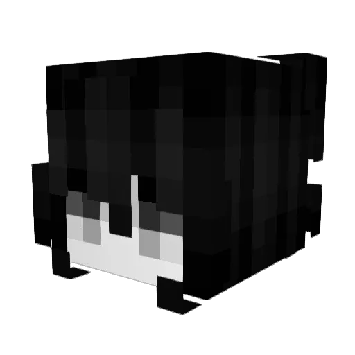Aloryz Minecraft avatar head, 3D render