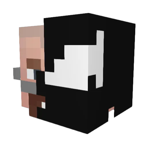 Alotree Minecraft avatar head, 3D render