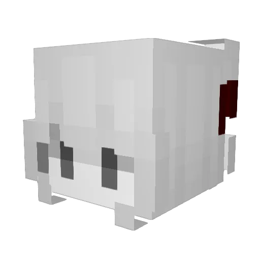 Alovys Minecraft avatar head, 3D render