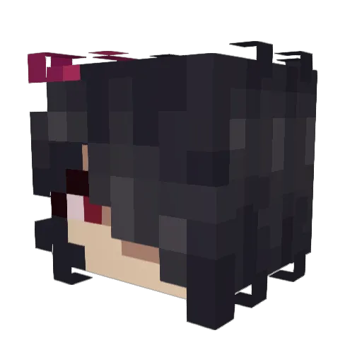 Aloy_Here Minecraft avatar head, 3D render
