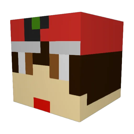 Alpa210 Minecraft avatar head, 3D render