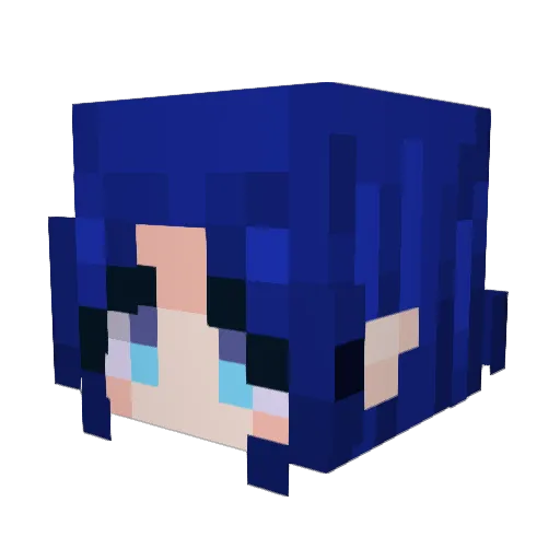 AlpaPumpkin Minecraft avatar head, 3D render