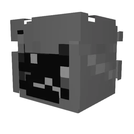 AlpacaHackx Minecraft avatar head, 3D render