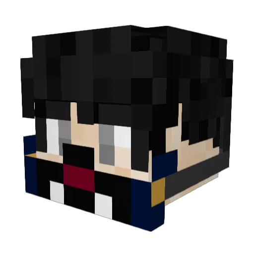 AlpacaMonster Minecraft avatar head, 3D render