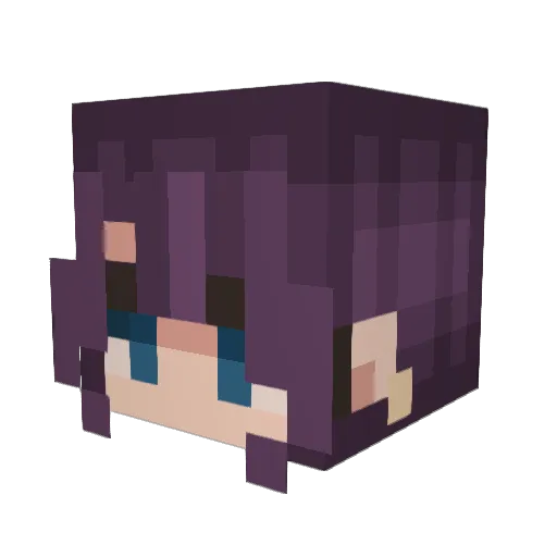 Alpaca_3 Minecraft avatar head, 3D render
