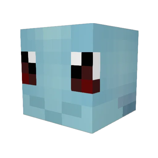 Alpaca_x Minecraft avatar head, 3D render
