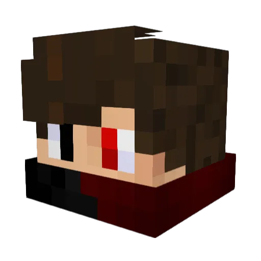 Alpago45 Minecraft avatar head, 3D render