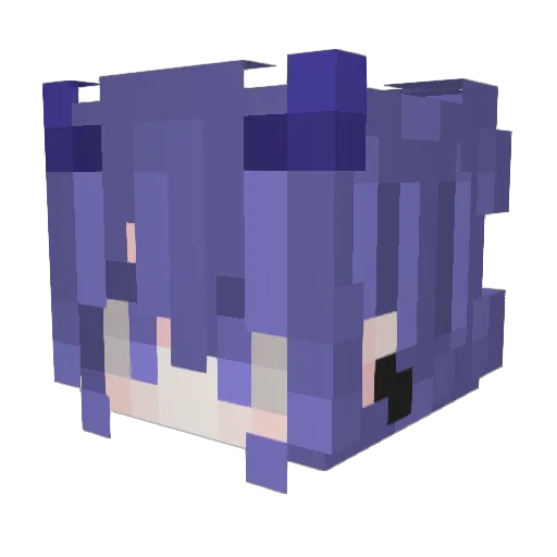Alpaka_Kuh Minecraft avatar head, 3D render