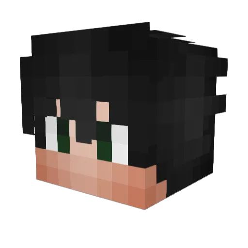 Alparo_ Minecraft avatar head, 3D render