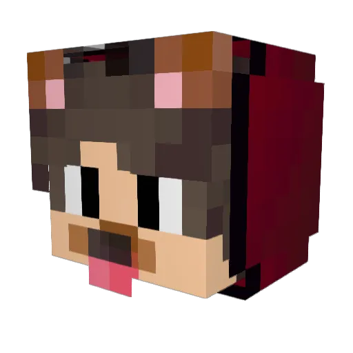 AlperenMertK Minecraft avatar head, 3D render