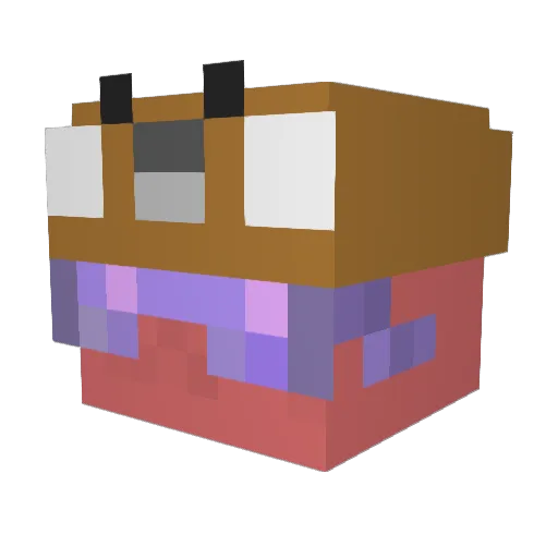 Alperyx Minecraft avatar head, 3D render