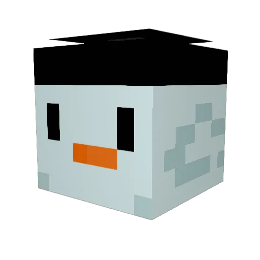 Alph17 Minecraft avatar head, 3D render