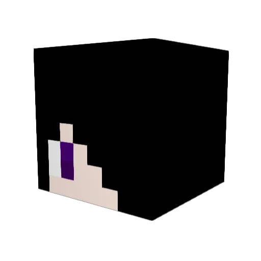 Alpha0099 Minecraft avatar head, 3D render