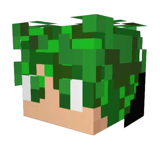Alpha2053 Minecraft avatar head, 3D render