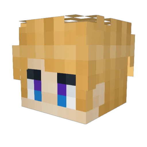 Alpha44Pheonix Minecraft avatar head, 3D render
