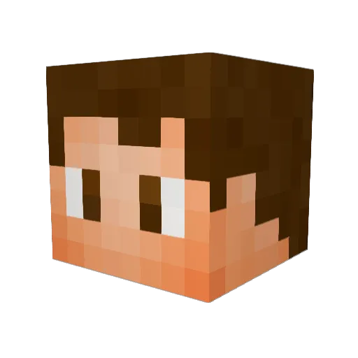Alpha577 Minecraft avatar head, 3D render