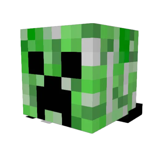 Alpha818 Minecraft avatar head, 3D render