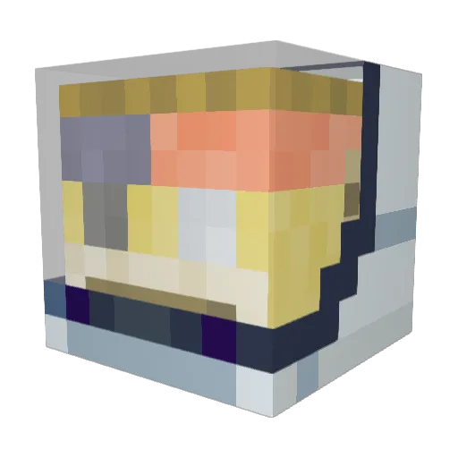 AlphaAegis Minecraft avatar head, 3D render