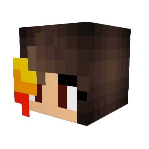 AlphaAngel795 Minecraft avatar head, 3D render