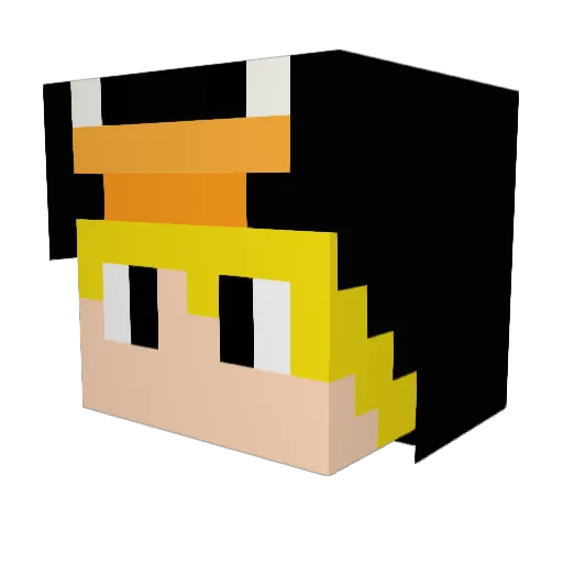 AlphaBeet2012 Minecraft avatar head, 3D render