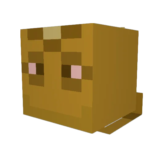 AlphaCuk98 Minecraft avatar head, 3D render
