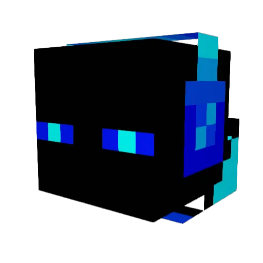 AlphaDash33 Minecraft avatar head, 3D render