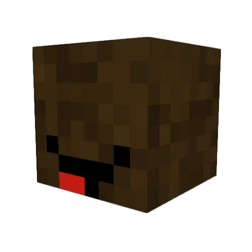AlphaDog0007 Minecraft avatar head, 3D render