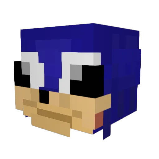 AlphaElephant Minecraft avatar head, 3D render
