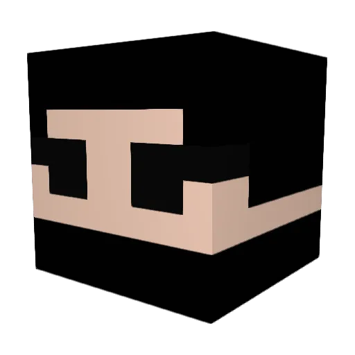 AlphaForce09 Minecraft avatar head, 3D render