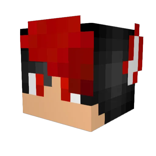 AlphaGamergg Minecraft avatar head, 3D render