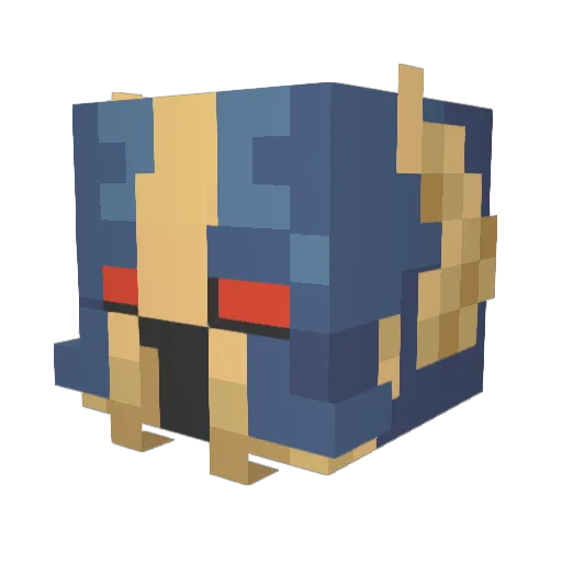 AlphaGaming04 Minecraft avatar head, 3D render