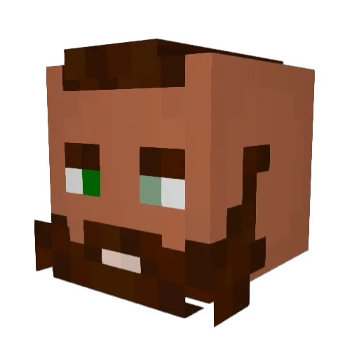 AlphaHunter92 Minecraft avatar head, 3D render