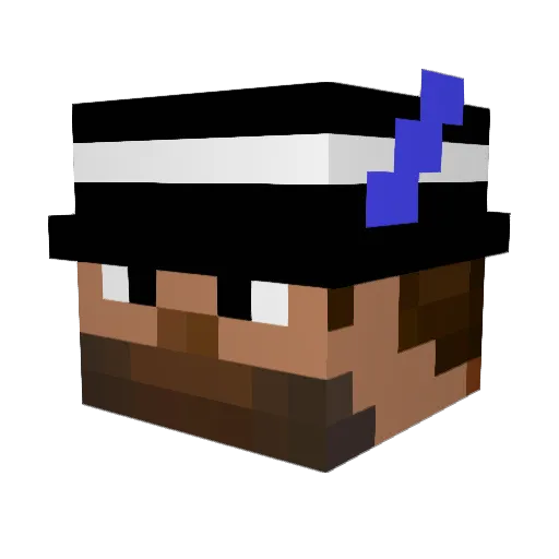 AlphaJmoney Minecraft avatar head, 3D render