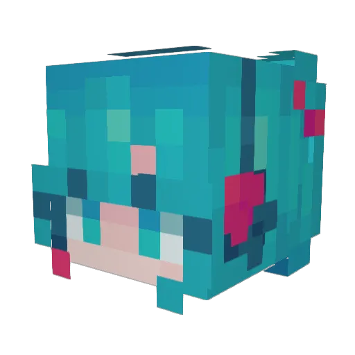 AlphaJoaquin01 Minecraft avatar head, 3D render