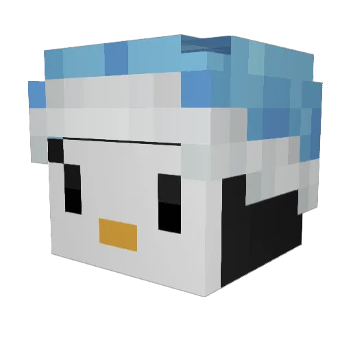 AlphaJota Minecraft avatar head, 3D render